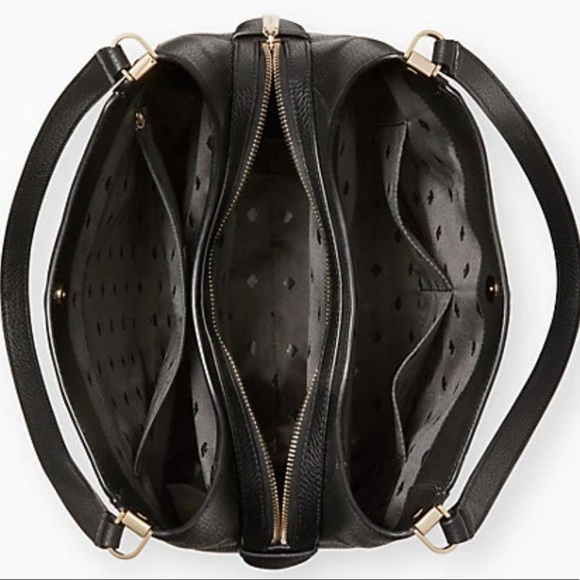 Kate Spade Leila Tweed Medium Triple Compartment Shoulder Bag Tote - Picture 11 of 16